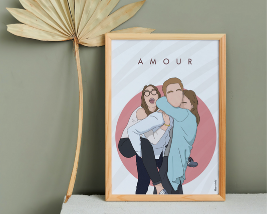Illustration MINIMALISTE personnalisée